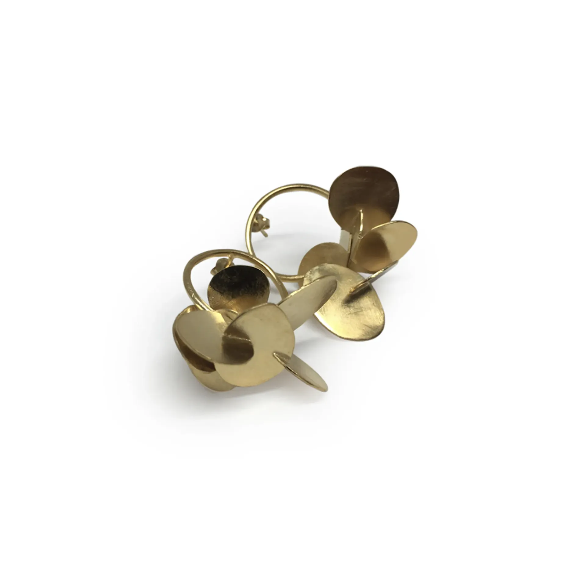 Brass / Gold plated - Earrings