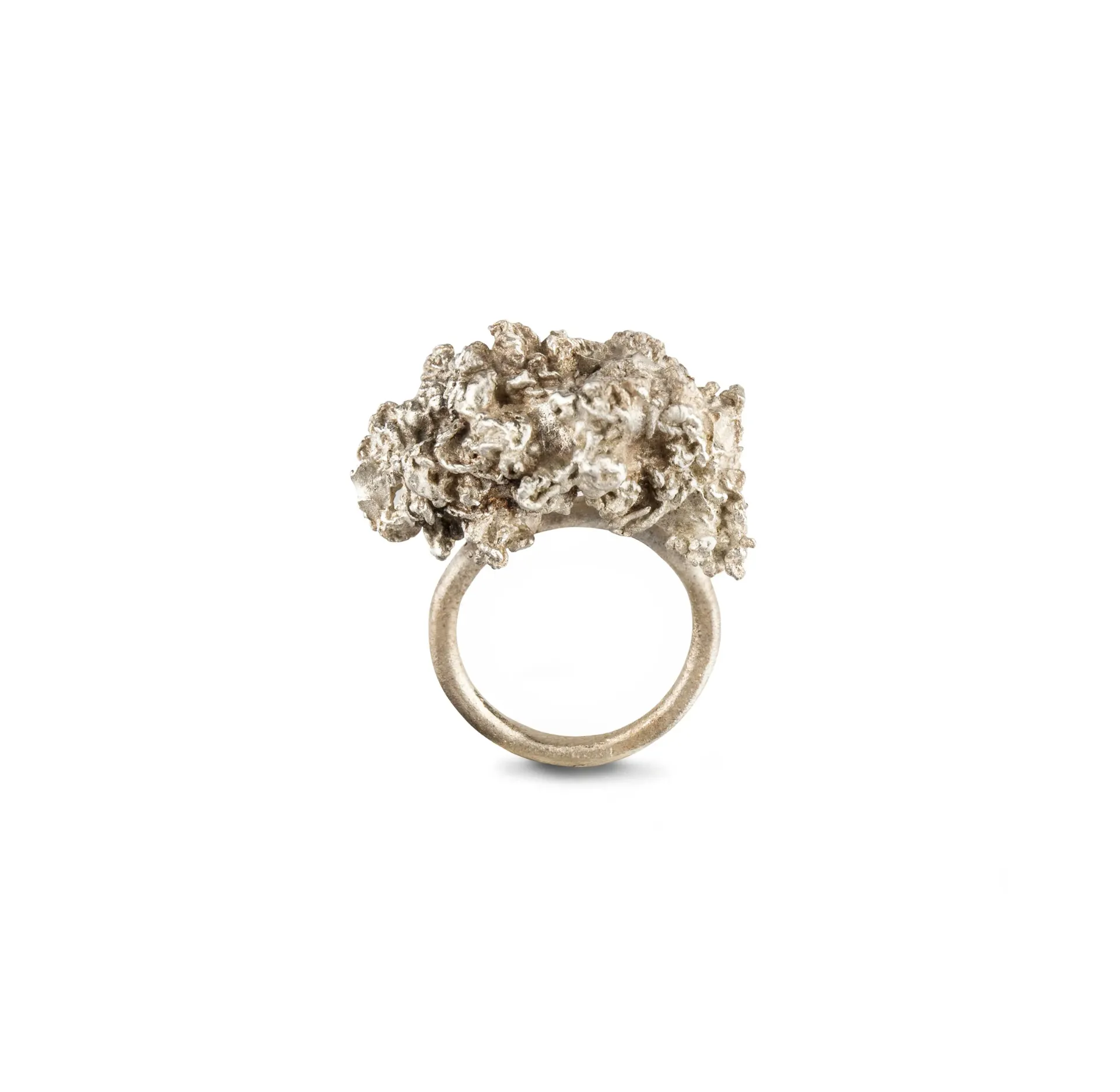 Lava R Silver - Ring