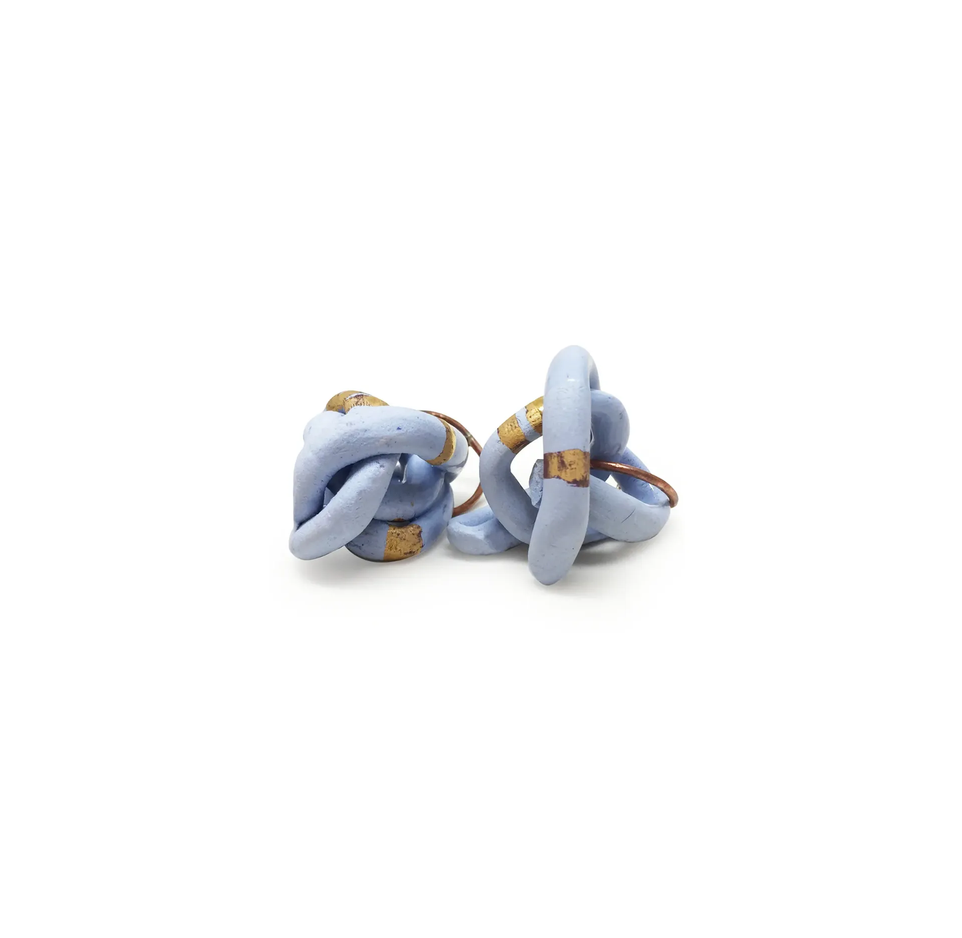 LightBlueGold - Earrings