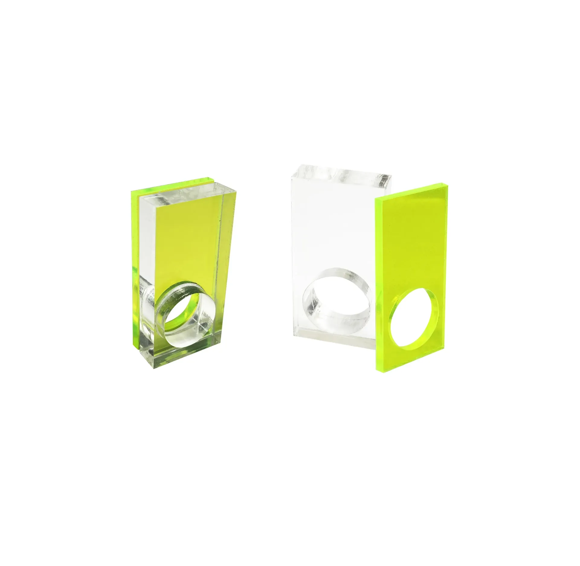 Transparent / Green - 2 Rings